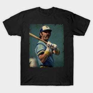 Gorman Thomas in Milwaukee Brewers T-Shirt